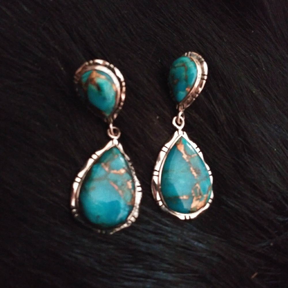 Sterling silver turquoise earrings